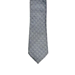 Private Stock Silk Tie Handmade Mens Necktie Gray Blue Long 3"X62"